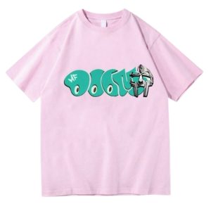 T-shirt Mf Doom Letter Tee Pink