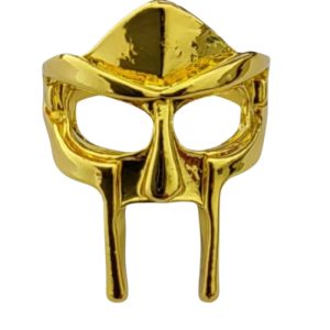 Gold Mask MF DOOM Ring Premium Hip Hop Jewelry
