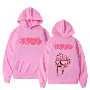 MF DOOM Pink Dripping Mask Logo Hoodie
