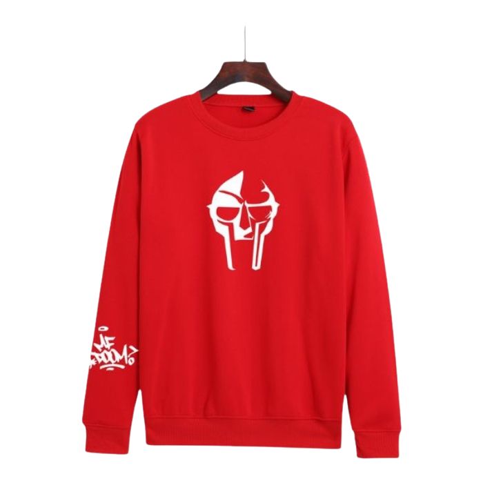 MF DOOM Sweatshirt Red Metal Face Printed – Premium Design with Soft Fleece Comfort