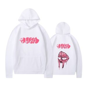 MF DOOM White Dripping Mask Logo Hoodie