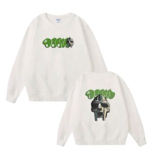 MF DOOM White Sweatshirt Graffiti Trconk