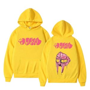 MF DOOM Yellow Dripping Mask Logo Hoodie