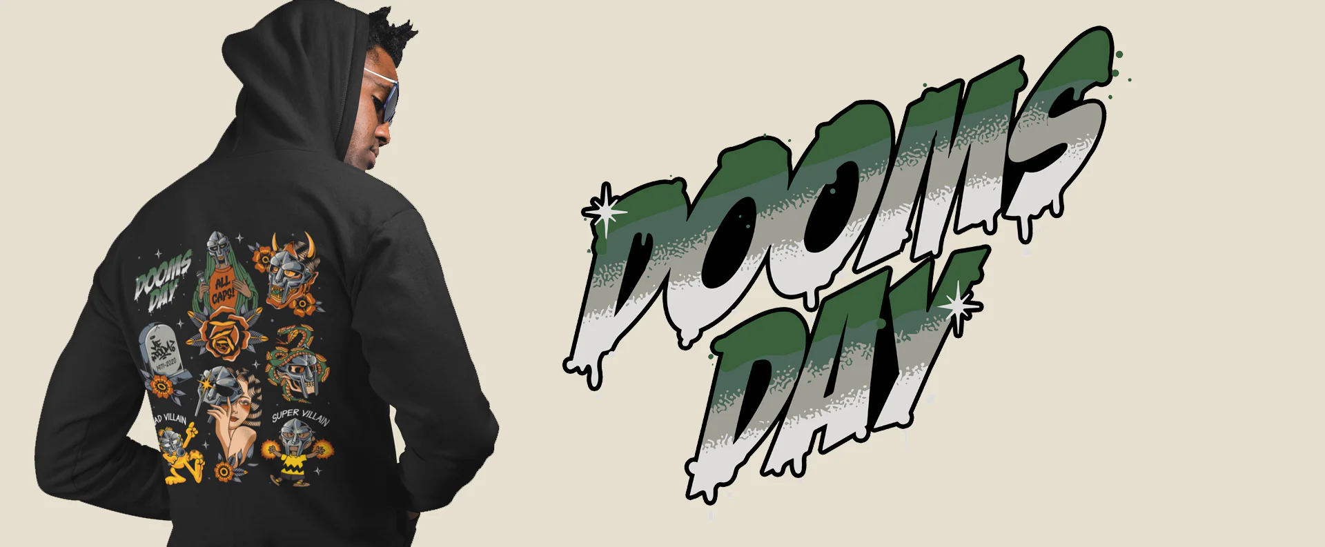 MF DOOM Doomsday hoodie streetwear banner