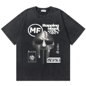 MF DOOM Graffiti Washed Vintage Striped Shirt