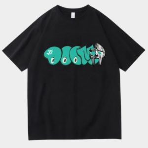Mf Doom T-shirt Letter Black