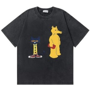 Rapper MF DOOM Vintage Washed Yellow Logo Tee
