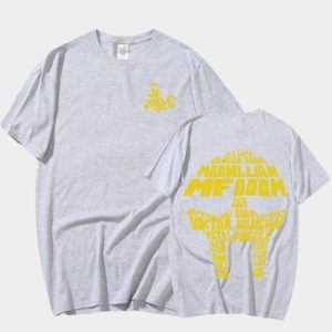 MF DOOM All Caps T-Shirt – Madvillain Aliases & Mask Graphic