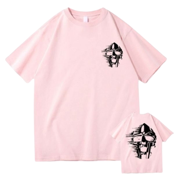 MF DOOM Pink T Shirt – Soft Cotton & Bold Style Metal Face Print MF DOOM Pink T Shirt – Soft Cotton & Bold Style Metal Face Print