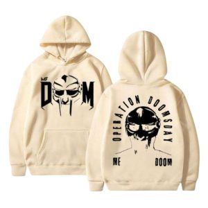 Buy MF DOOM Beige Hoodie Graffiti Mask & Sleeves