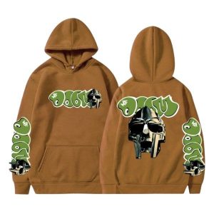 Buy MF DOOM Brown Hoodie Graffiti Mask & Sleeves