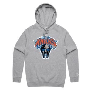 MF DOOM Knicks Gray Hoodie Heather Doomsday