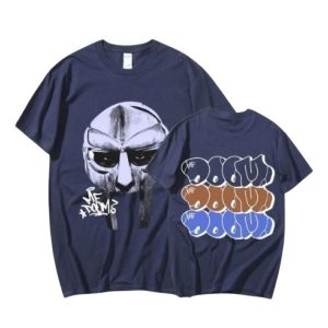 MF DOOM T Shirt Madvillain Blue Graphic