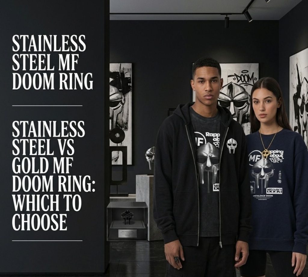 stainless steel MF Doom ring