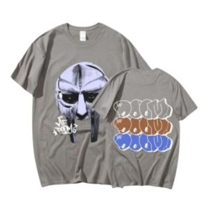 MF DOOM T Shirt Madvillain Grey Graphic